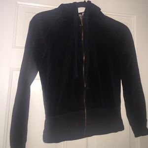 Black juicy couture zip up