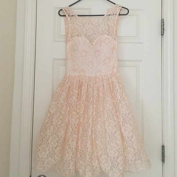 Backless, lace dress