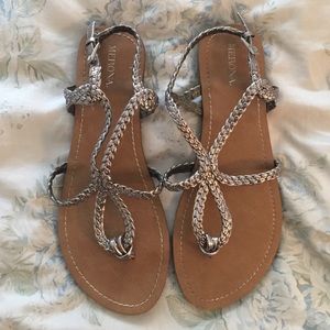 Silver Merona sandals!