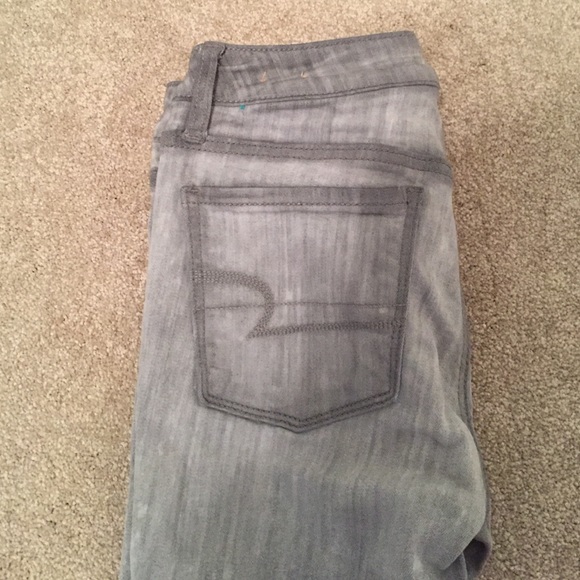 Grey American Eagle Jeggings - Picture 2 of 2