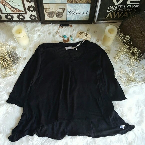 New with tag Nation LTD Revolve 3/4 Sleeve Tee OBO - Picture 1 of 2