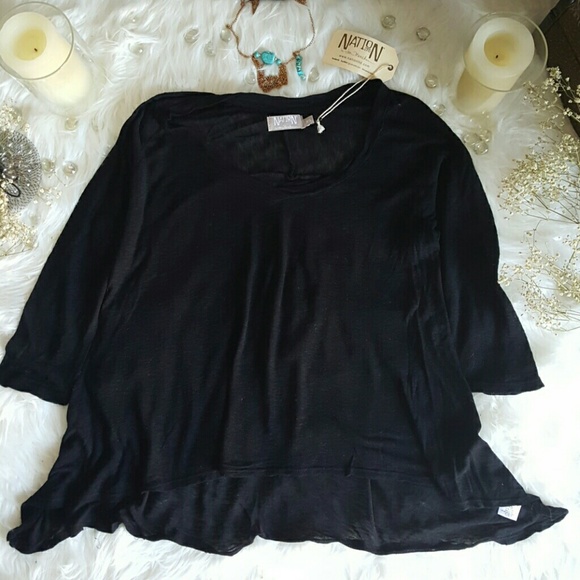 New with tag Nation LTD Revolve 3/4 Sleeve Tee OBO - Picture 2 of 2