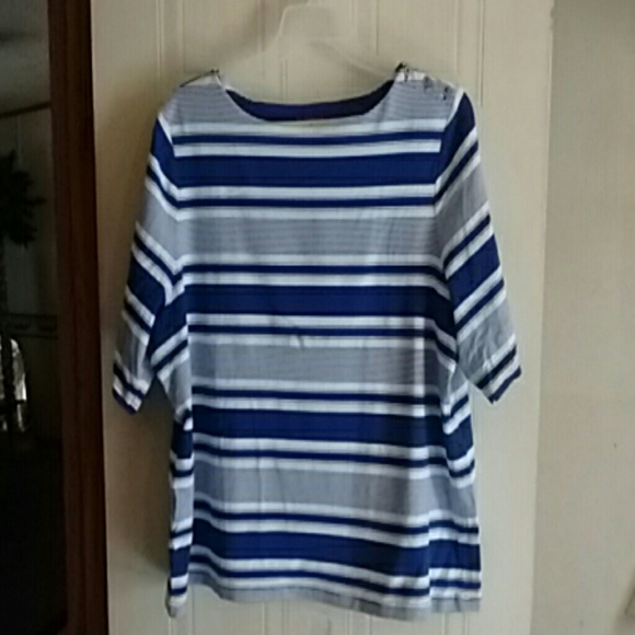 Liz Claiborne nautical top 3x