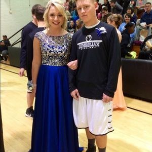 Sherri Hill Cobalt Blue Gown