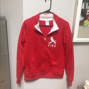 STL Cardinals Pink Track Jacket