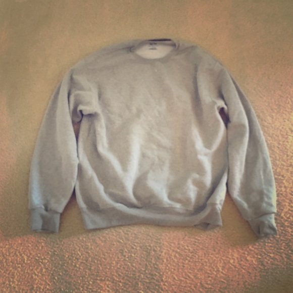 Gray crew neck