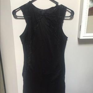 Black lace dress