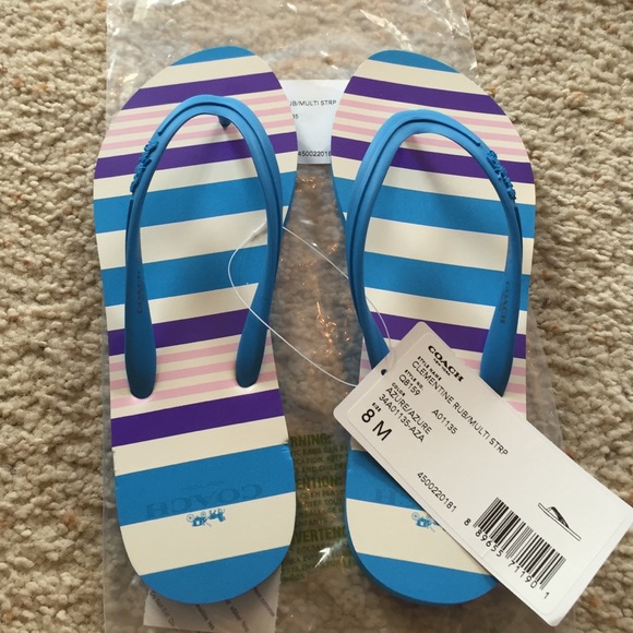 NWT Coach Flip Flops - Picture 2 of 3