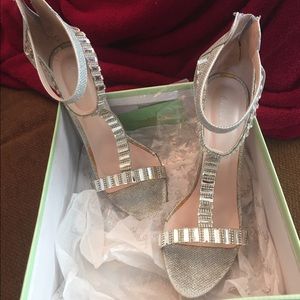 Celeste jeweled strappy stiletto. Gorg! Sz 10