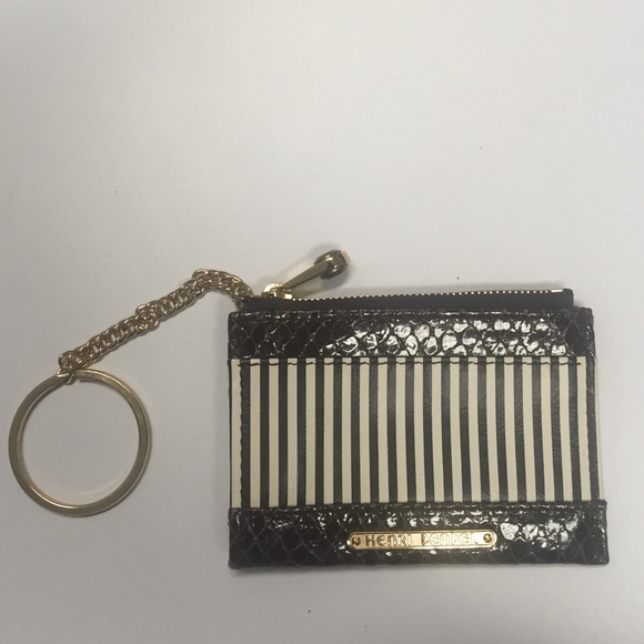 Henri Bendel Zip wallet with key ring