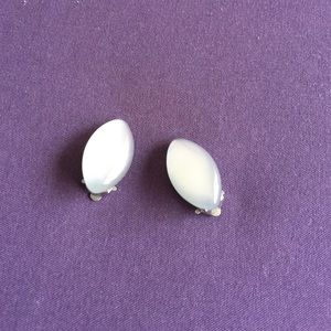Light blue fashion jewelry clip earrings