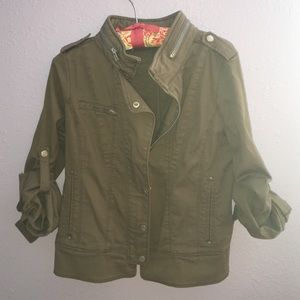 Green army jacket