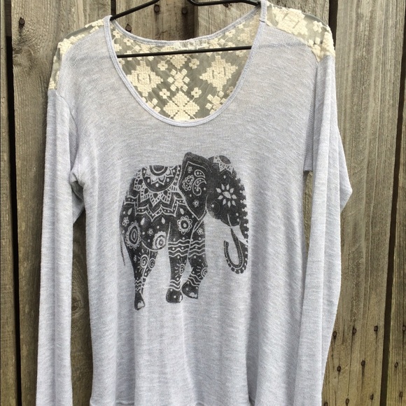 NWOT Long Sleeved Elephant Shirt