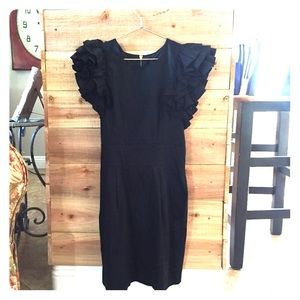 French Connection Ruffle Sleeve Cotton dress
