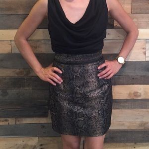 Snakeskin skirt