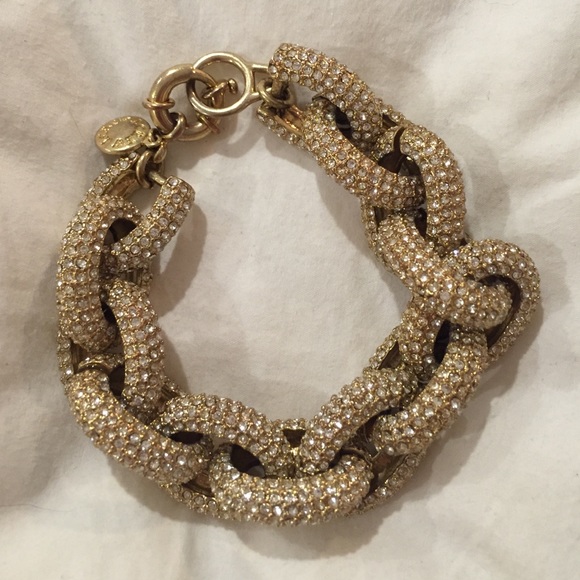 J. Crew Jewelry - JCrew Classic Pavé Link Bracelet