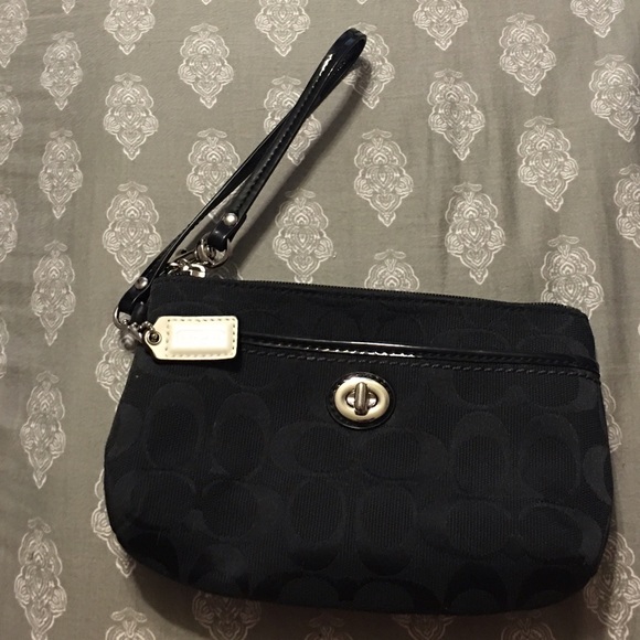 Black Coach wristlet