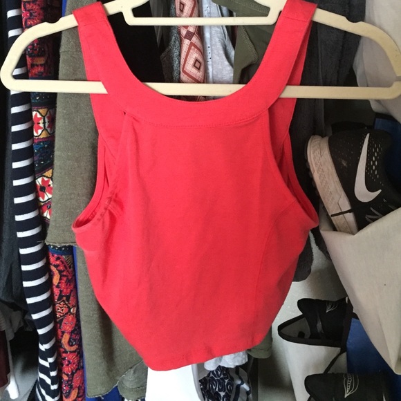 Orange/Pink Crop Top