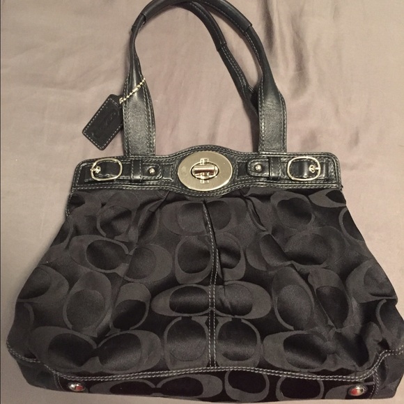 Black coach purse