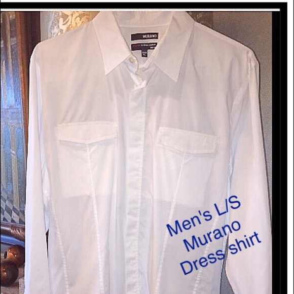Murano Other - 💪🏻Men's Murano L/S white Ultimate Comfort Shirt