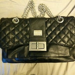 Black leather Jenna Kator Collection Purse
