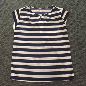 Navy and white Striped Gap Top XS