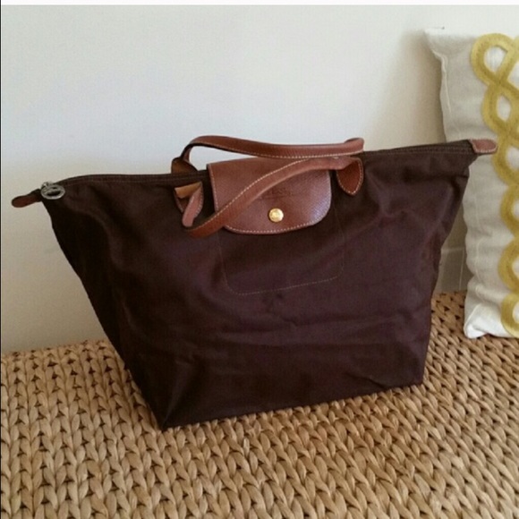Brown Longchamp Le Pliage bag (great condition)