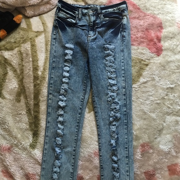 size 13, high waisted stretchy skinny jeans - Picture 1 of 1