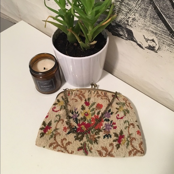 Gorgeous Antique Tapestry Clutch