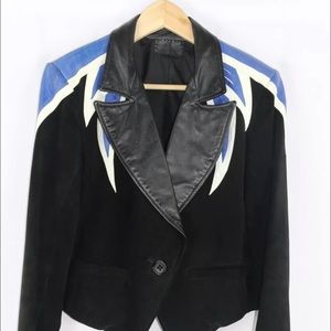 Vintage retro unisex leather jacket