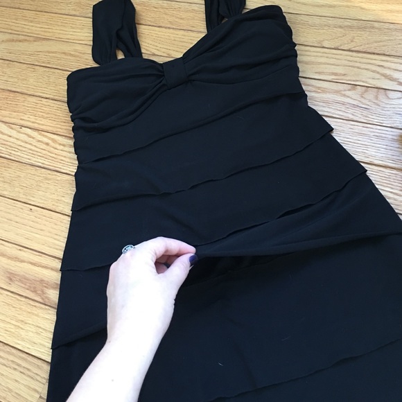Jrs Medium Little Black Ruffle Dress - Picture 2 of 2