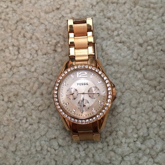 Rose Gold Fossil Watch