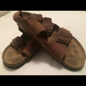 BIRKENSTOCK "Milano" Softbed Cocoa Nubuck size 41