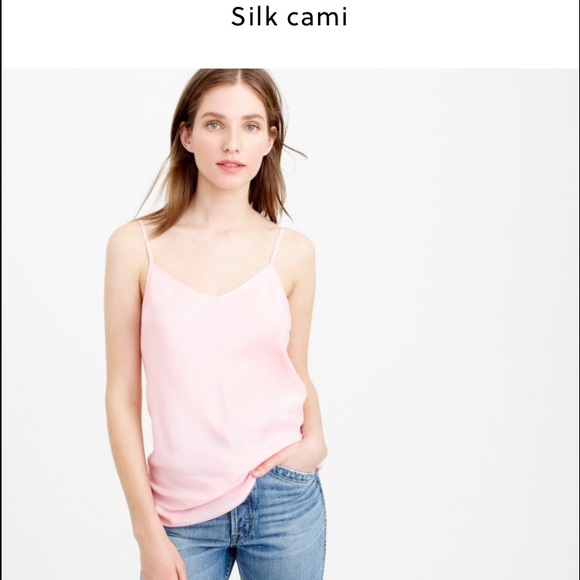Jcrew neon pink silk Cami