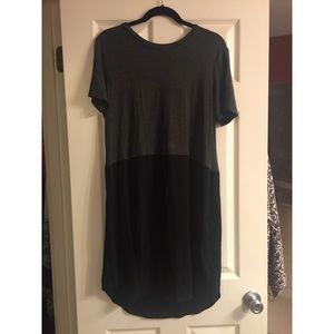 Gray and Black Dress