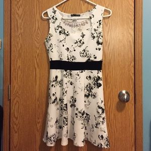 Black and white semi formal junior's dress