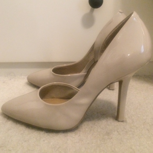Nude Open Sided Heels