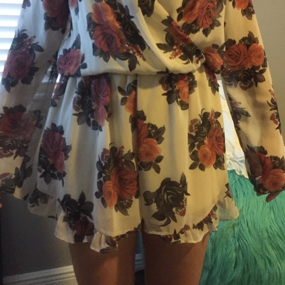 Honey Punch Rose Romper - Picture 2 of 3