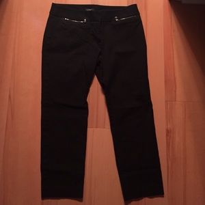 Loft black cropped work pants