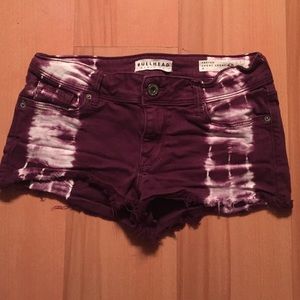 Pacsun tie dye jean shorts