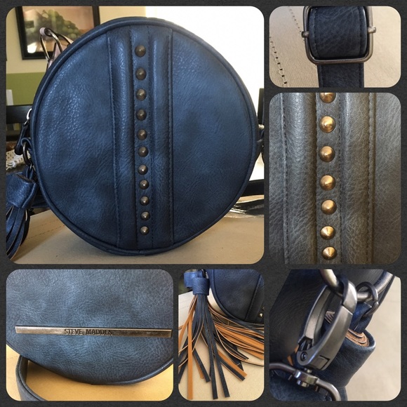 Steve Madden round "canteen" bag