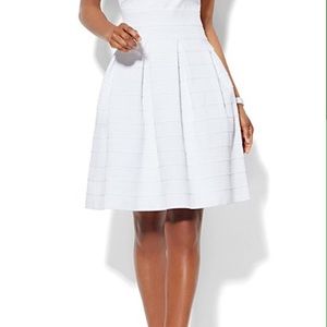 White bandeau skirt