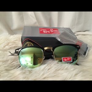 ⚡️FLASH SALE⚡️Ray Ban Clubmaster -Flash Green Lens