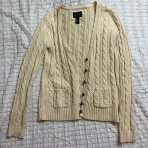 Cable knit cardigan