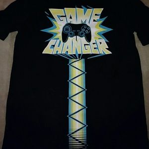 Boys sz l 12-14 black "game changer" tee shirt