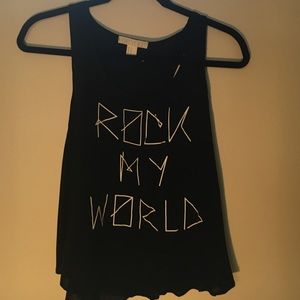 Forever 21 Black Graphic Tank