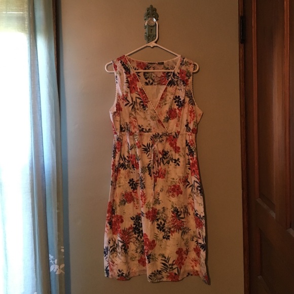 Super soft linen floral dress