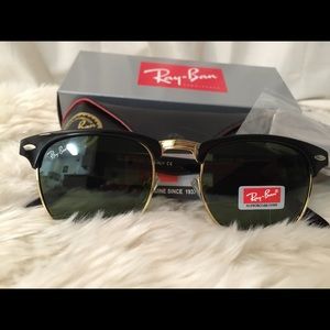RayBan Clubmaster- Black Lenses