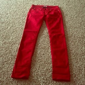 Red straight-leg jeans from Buckle