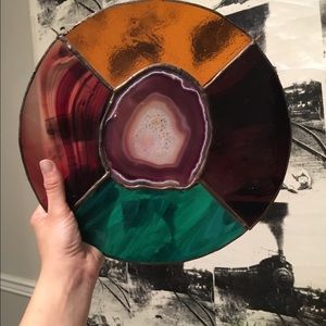 Agate sun catcher/stained glass